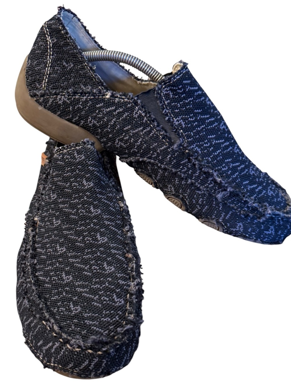 Roper Men’s size 11 Slip-On Casual Knit Heathered Black